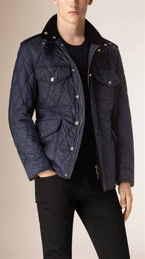 burberrys of london jacket|burberry diamond quilted field jacket.